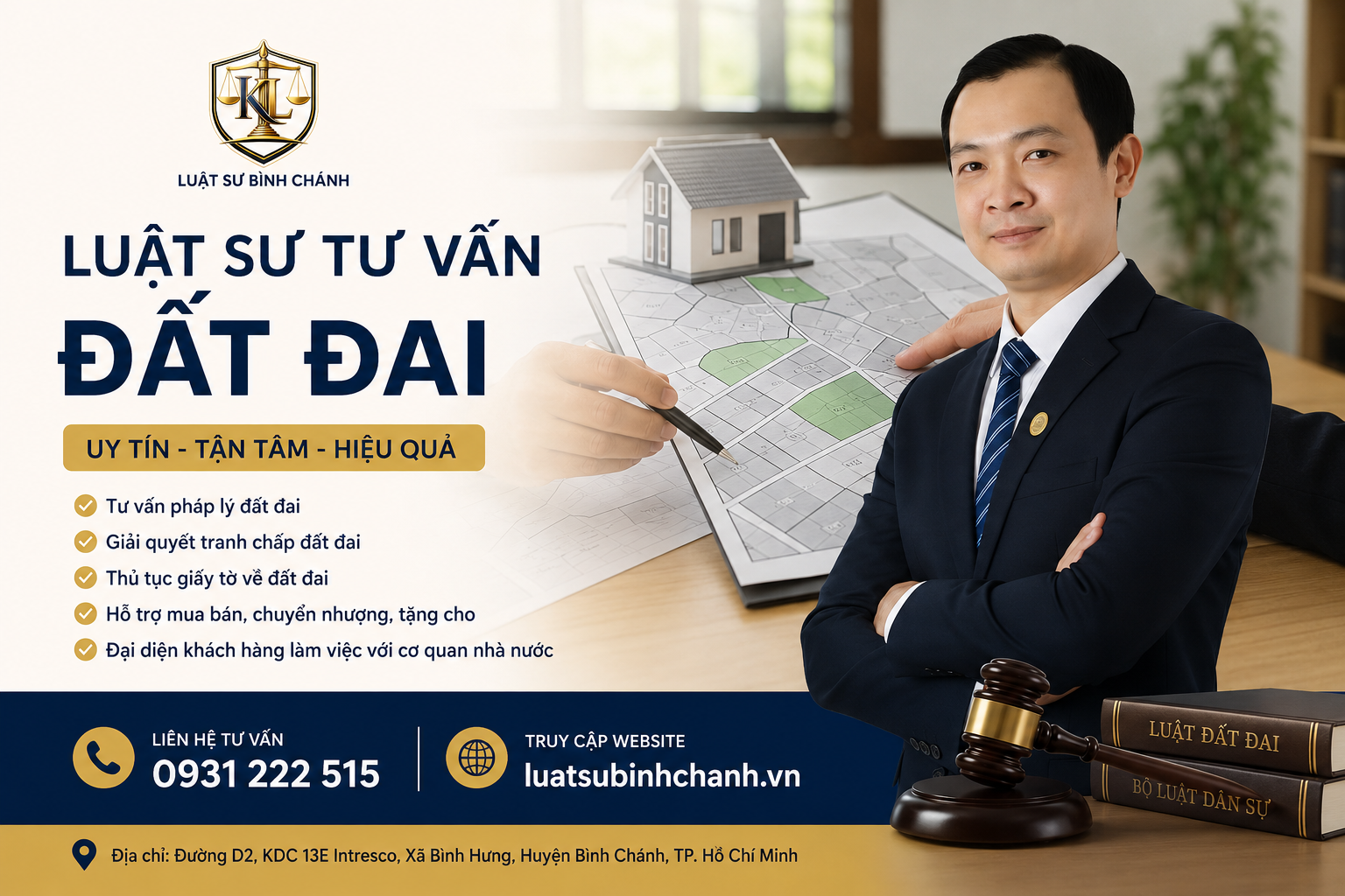 Liên hệ luật sư đất đai TPHCM