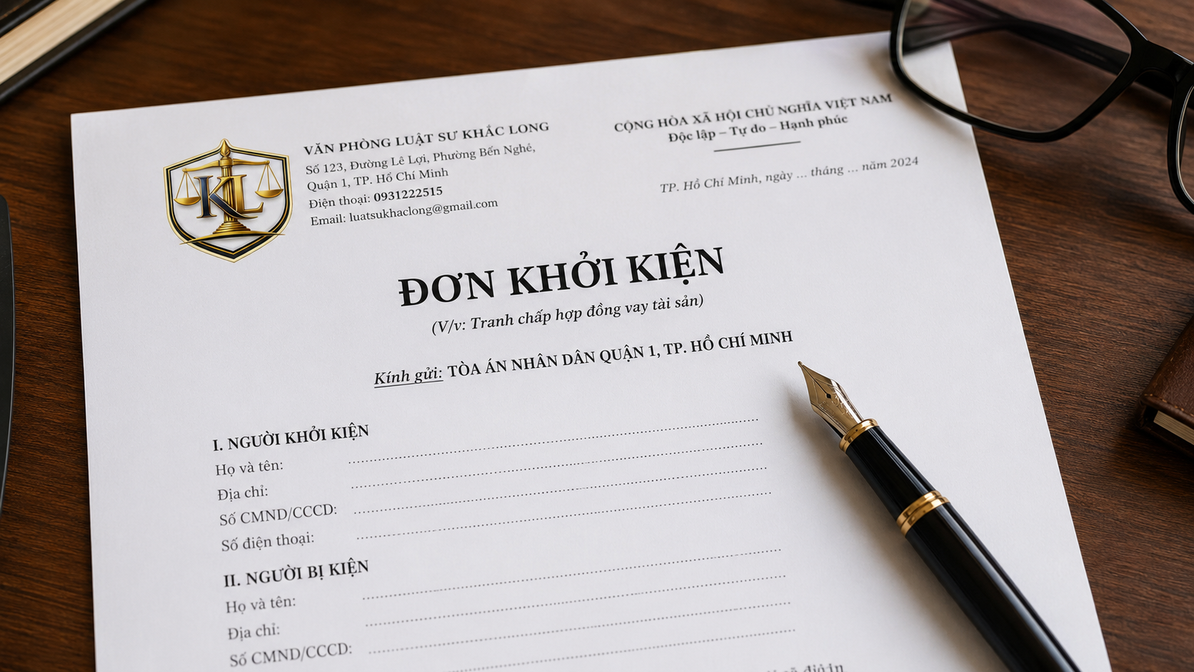 Đơn khởi kiện tranh chấp đất đai và vai trò trong tố tụng dân sự