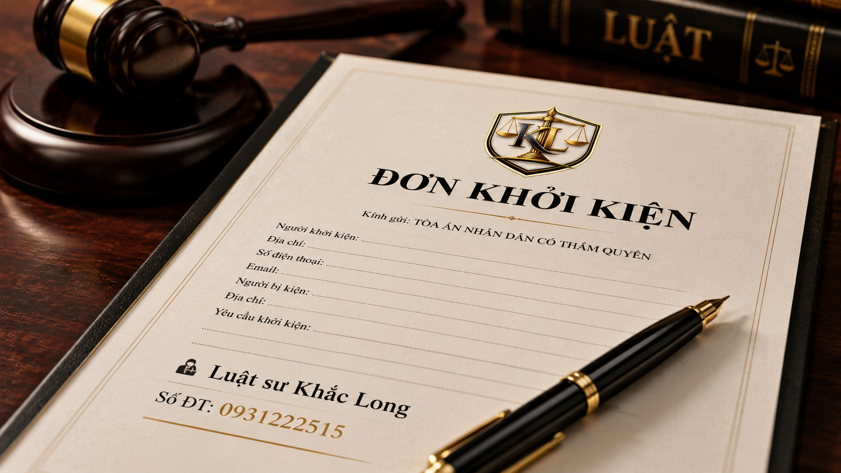 Mẫu đơn kiện tranh chấp đất đai chuẩn quy định pháp lý