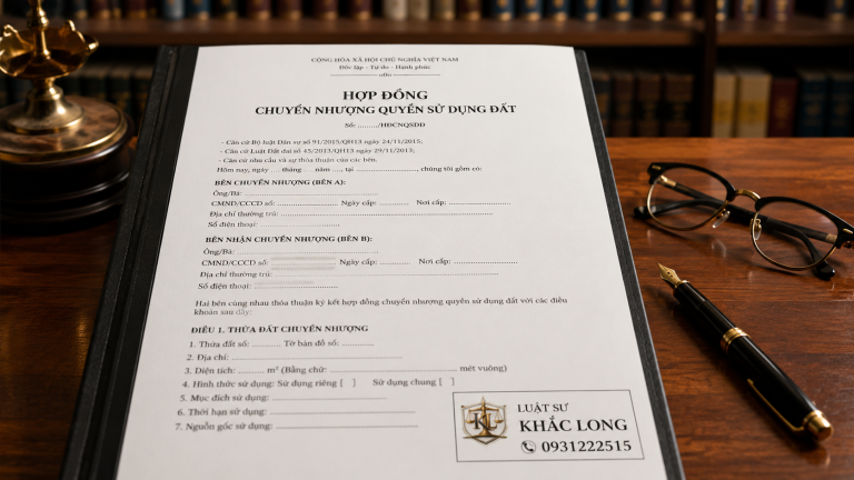 Mẫu hợp đồng mua bán đất