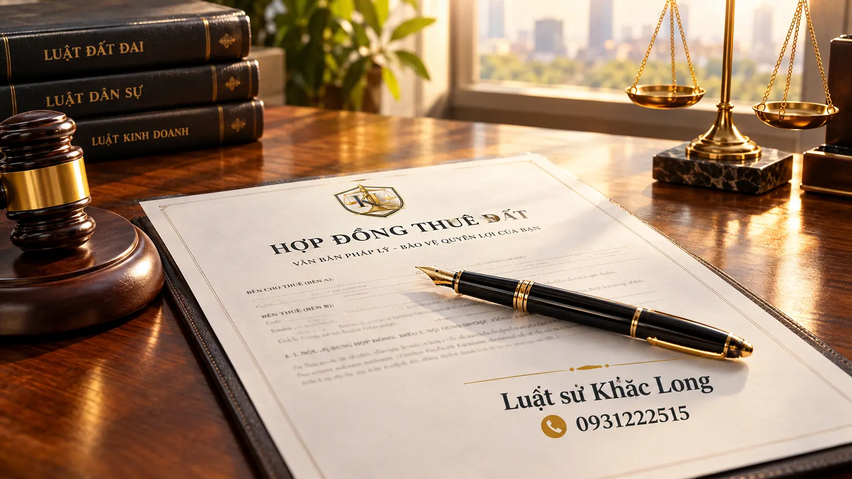Mẫu hợp đồng thuê đất chuẩn pháp lý giúp bảo vệ quyền lợi